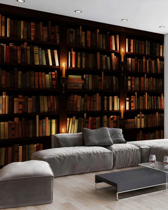 Fototapeten Bücherregal