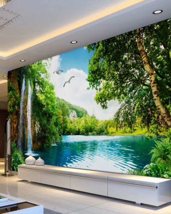 Fototapeten Wasserfall