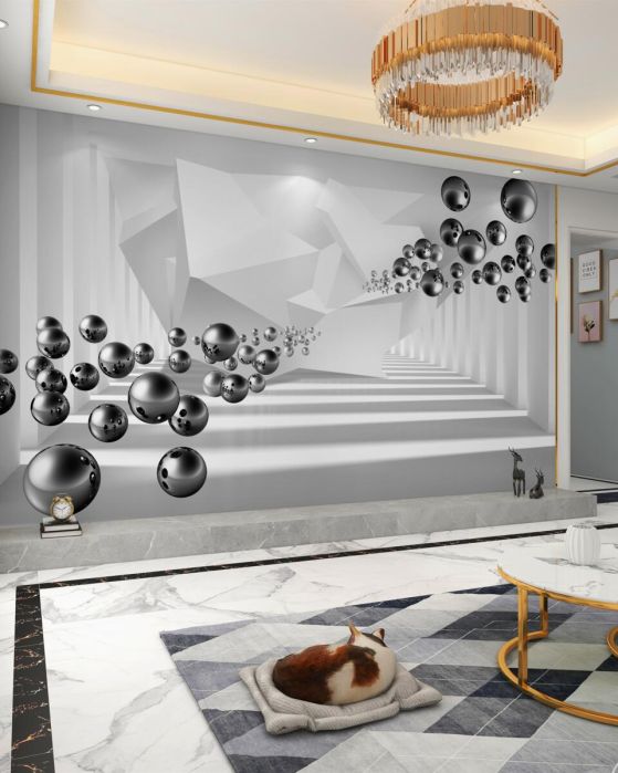 Fototapeten 3D -Kugeln