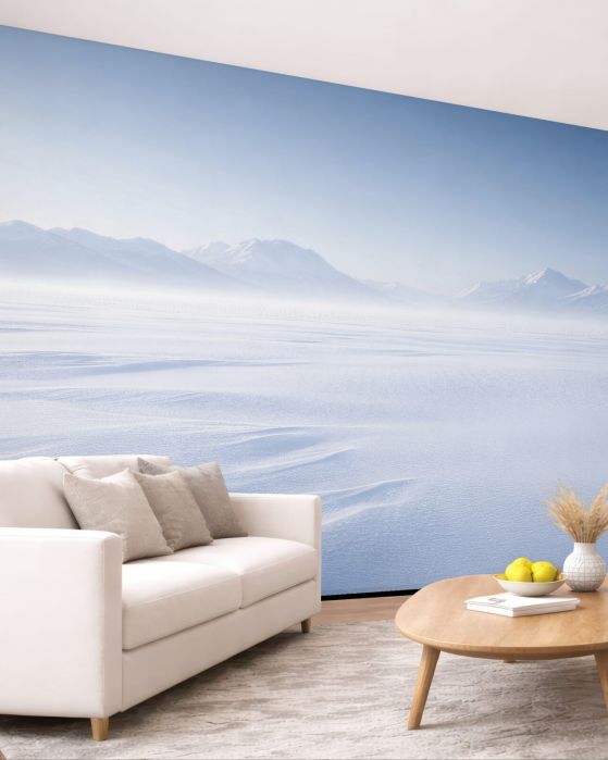 Fototapeten Winterliche Stille der Berglandschaft