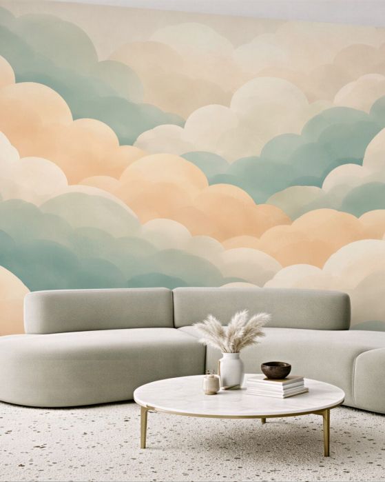 Fototapeten Pastellwolken der Ruhe