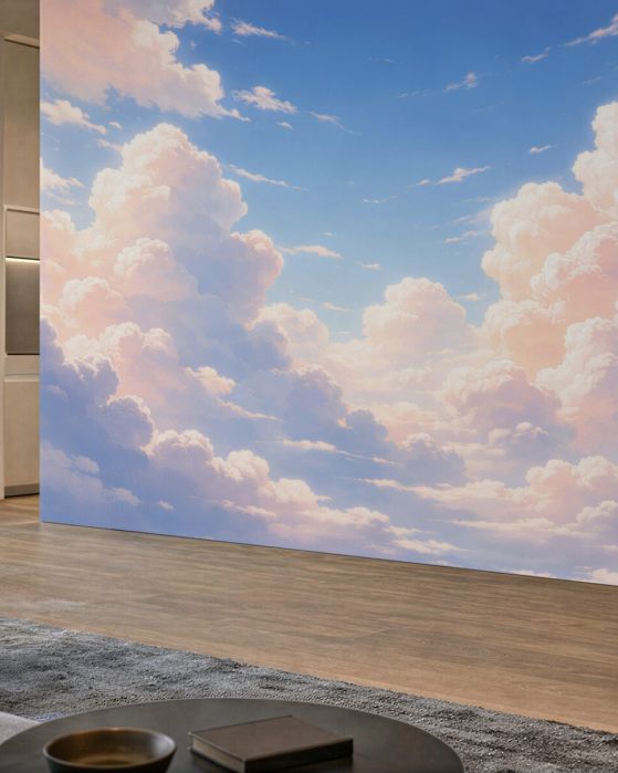 Fototapeten Märchenhafte Wolken im Morgengrauen
