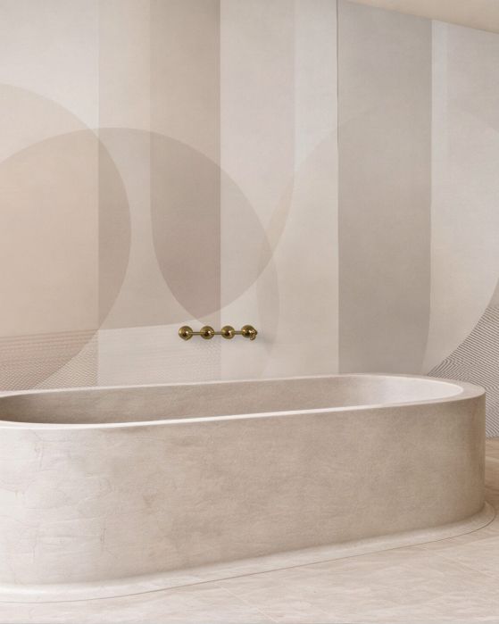 Fototapeten Beige minimalistische Geometrie