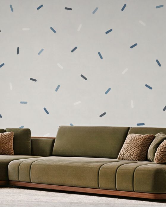 Fototapeten Minimalistisches Muster aus Pastelllinien