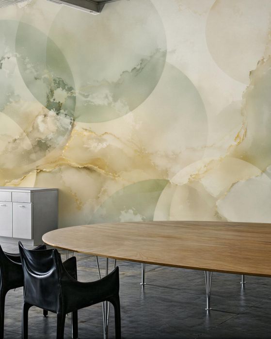 Fototapeten Marmor-Abstraktion mit Gold