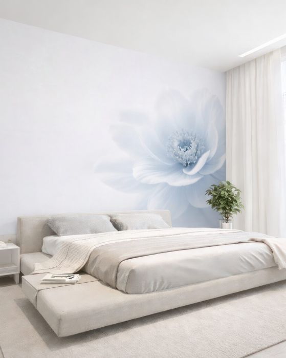 Fototapeten Subtile blaue Blume