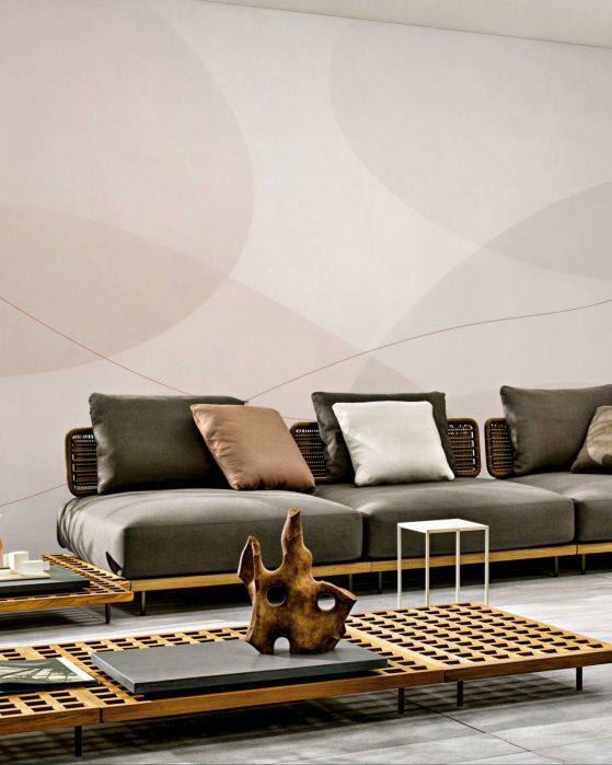 Fototapeten Subtile Abstraktion in Beige