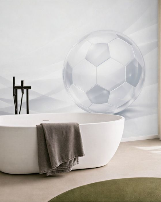 Fototapeten Minimalistischer Ball in Weiß