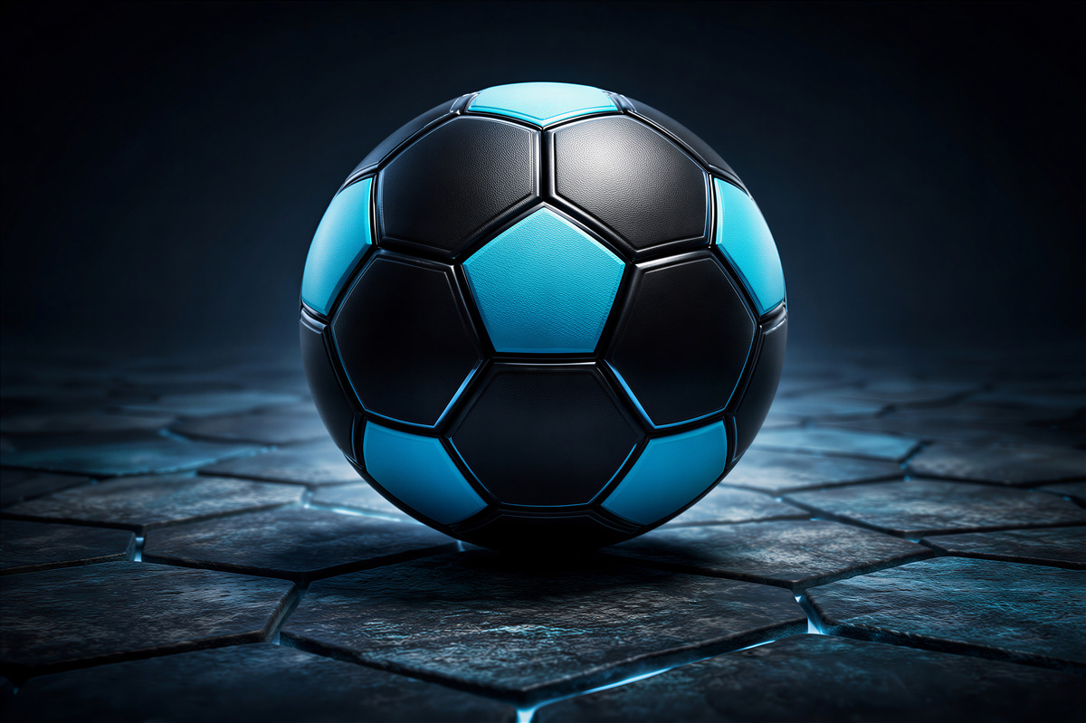 Fototapeten Futuristischer Ball auf dunklem Boden