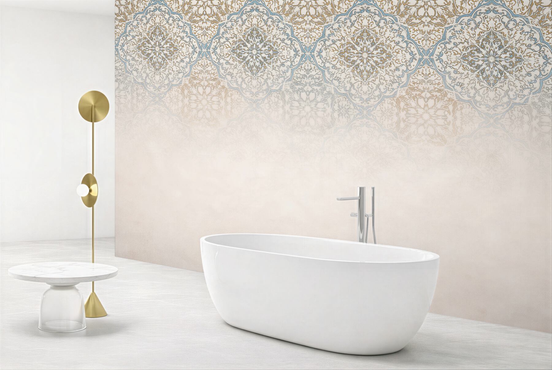 Fototapeten Orientalisches Ornament in Blau