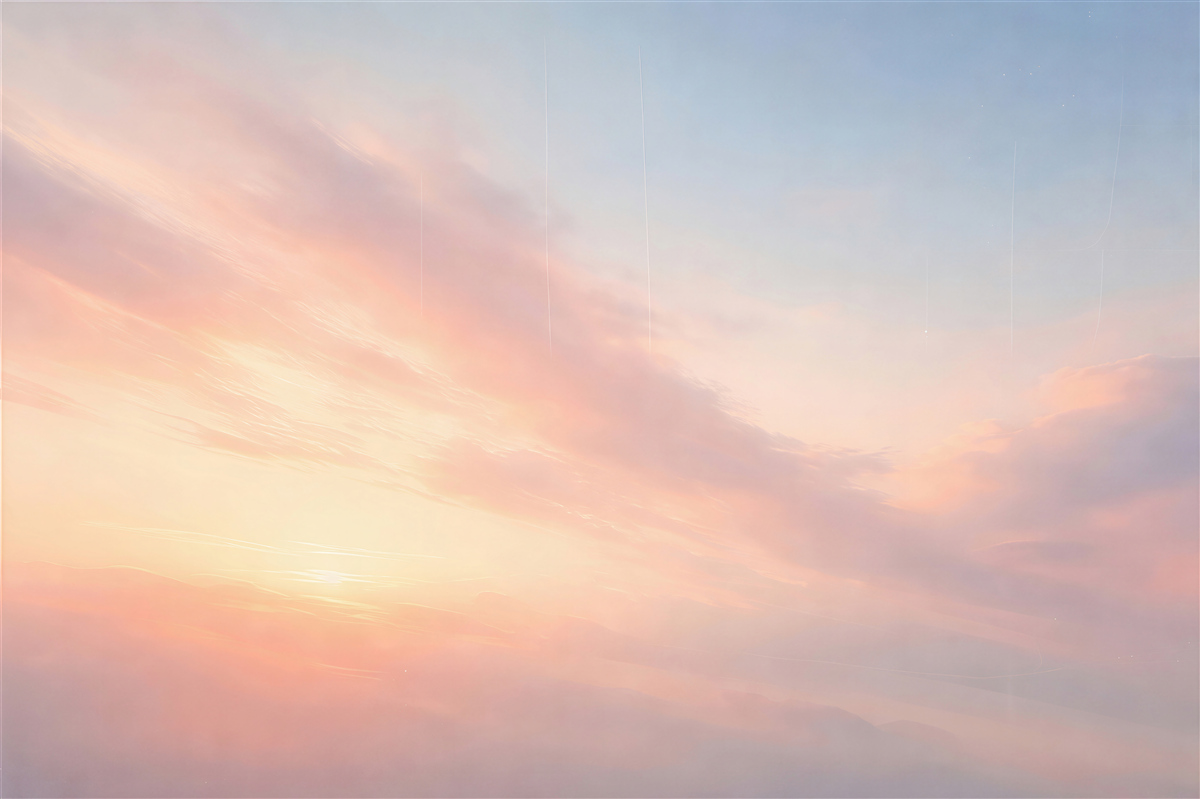Fototapeten Pastellhimmel im Morgengrauen