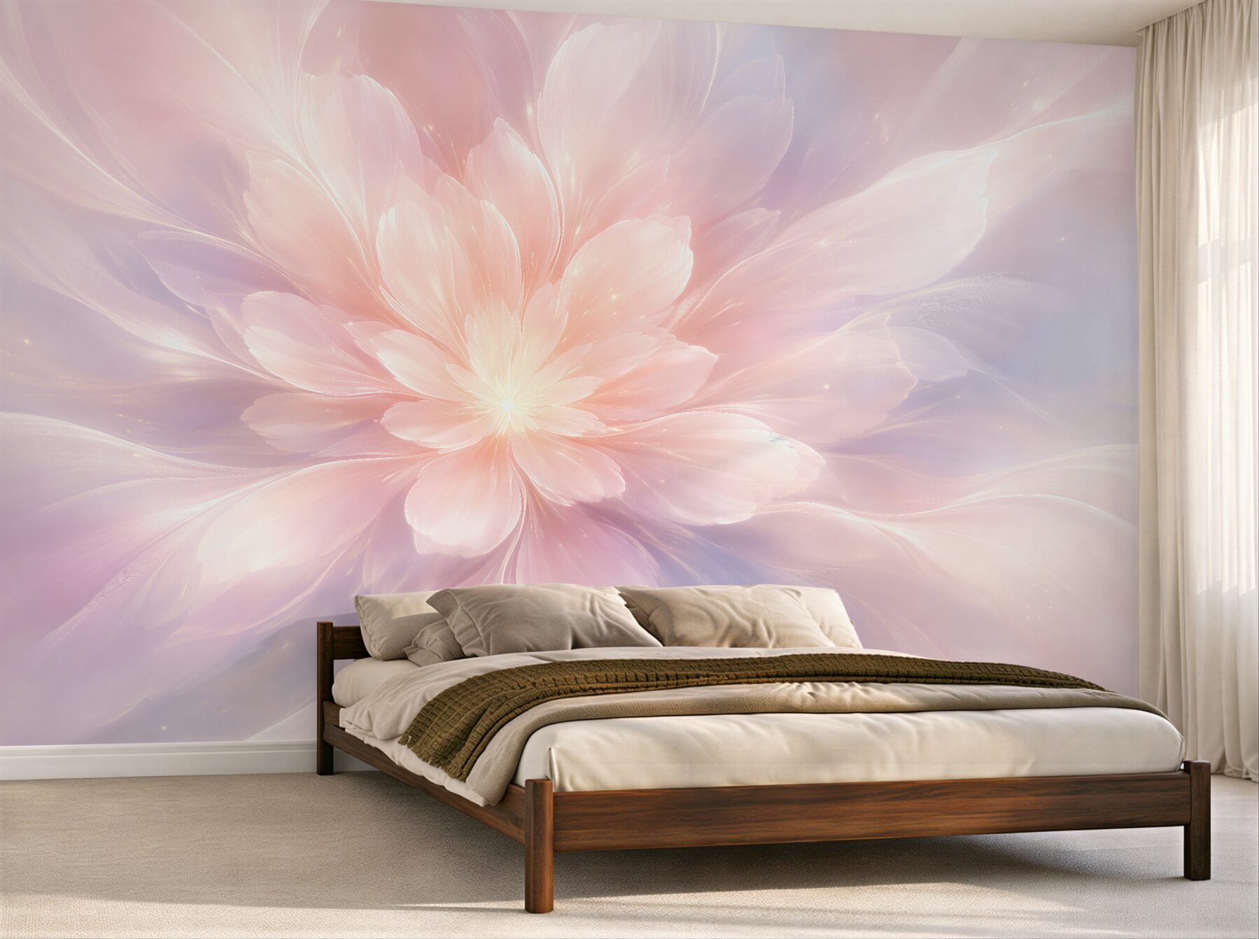 Fototapeten Pastellblume strahlender Harmonie