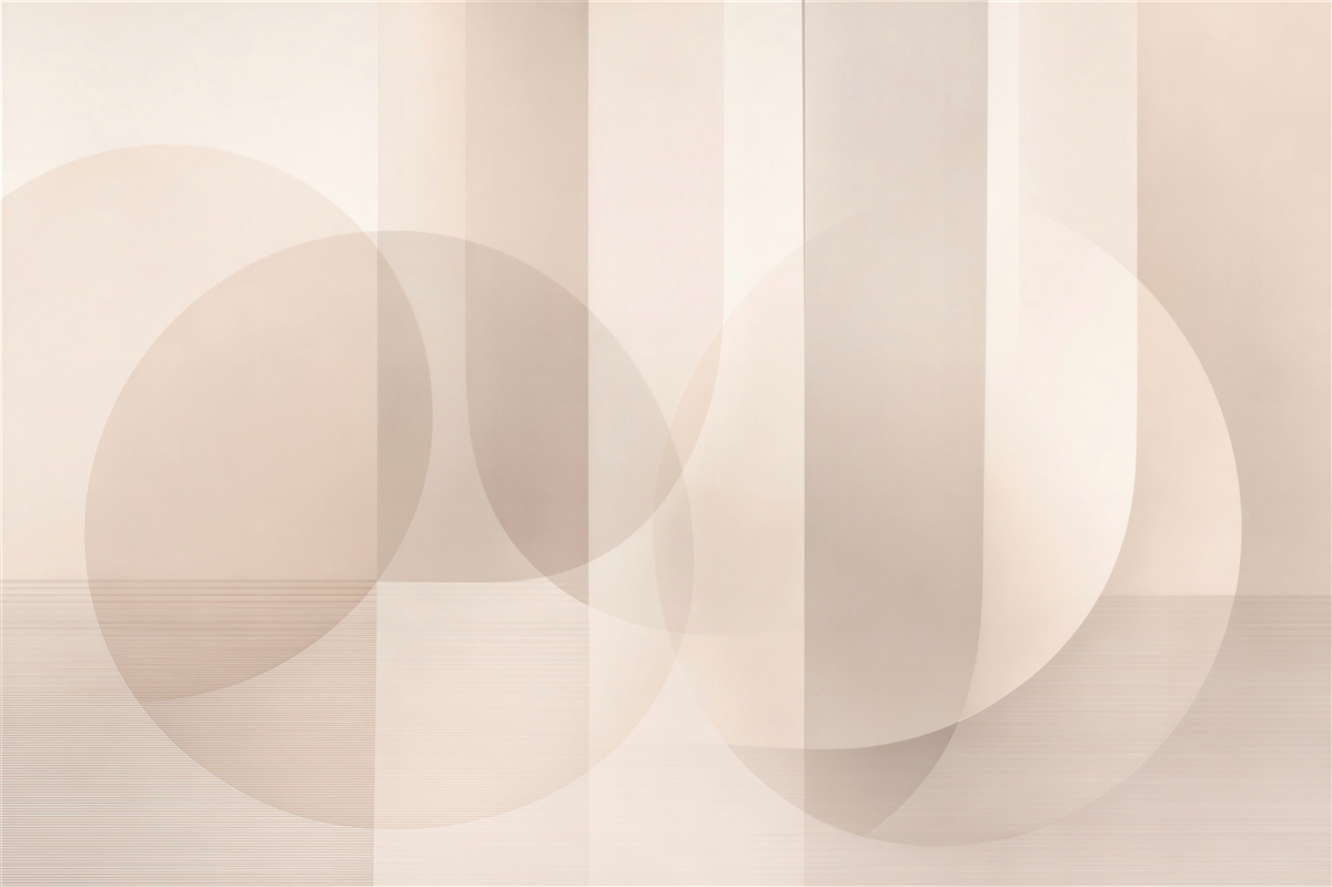 Fototapeten Beige minimalistische Geometrie