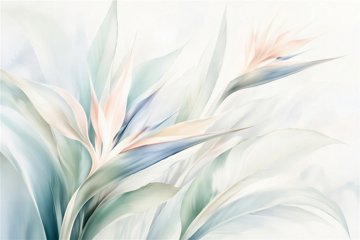 Fototapeten Ätherische Strelitzienblüte