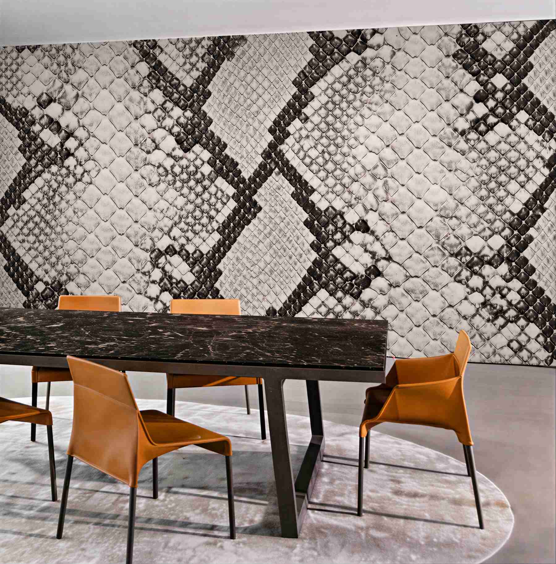 Fototapeten Luxuriöse Schlangenhaut-Textur