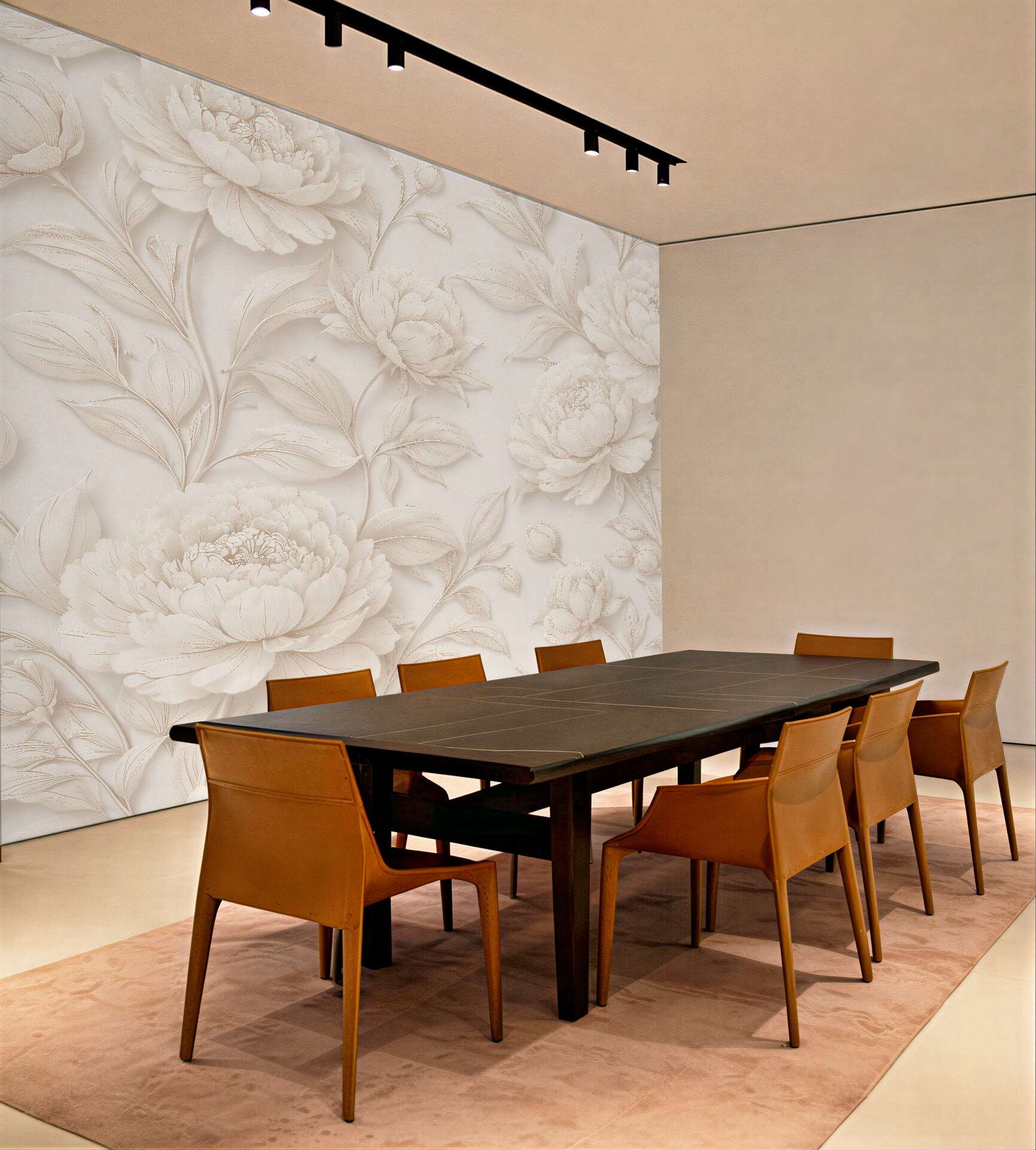 Fototapeten Cremefarbene Pfingstrosen in subtiler Eleganz
