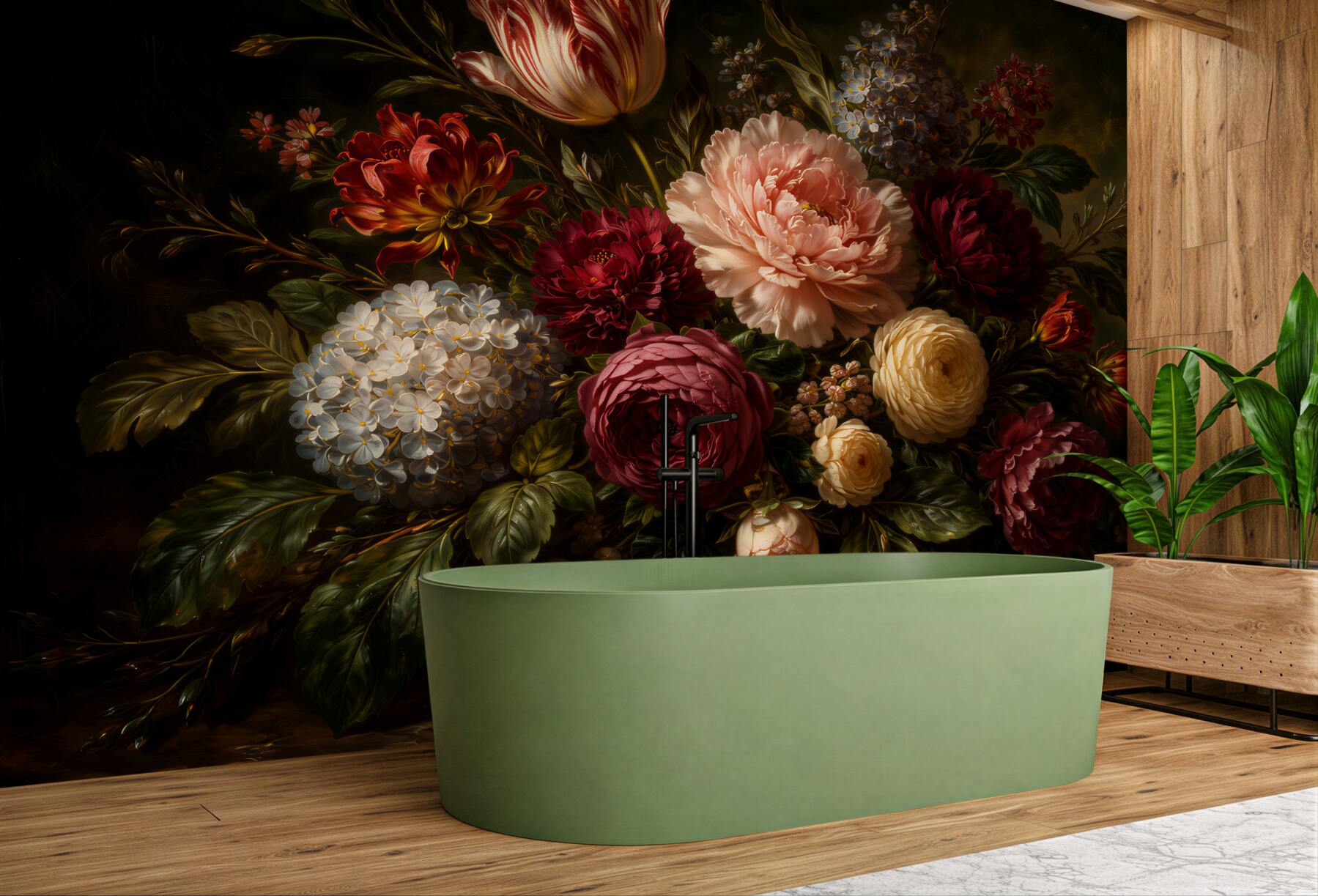 Fototapeten Barocker Blumenstrauß