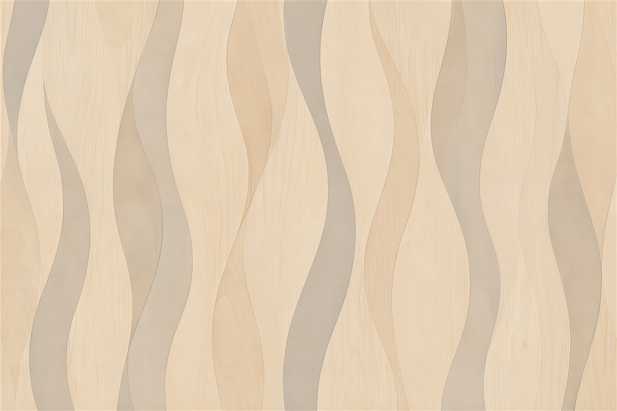 Fototapeten Beige Wellenstreifen
