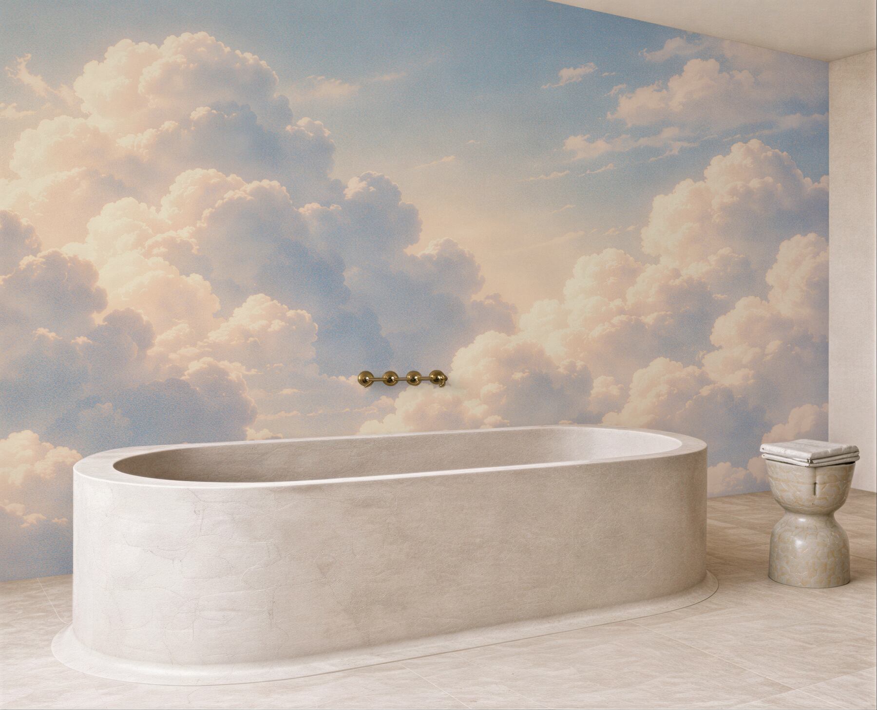 Fototapeten Pastellwolken im Morgengrauen