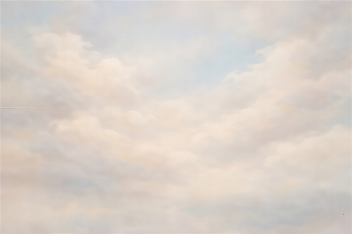 Fototapeten Zarte Wolken auf Leinwand