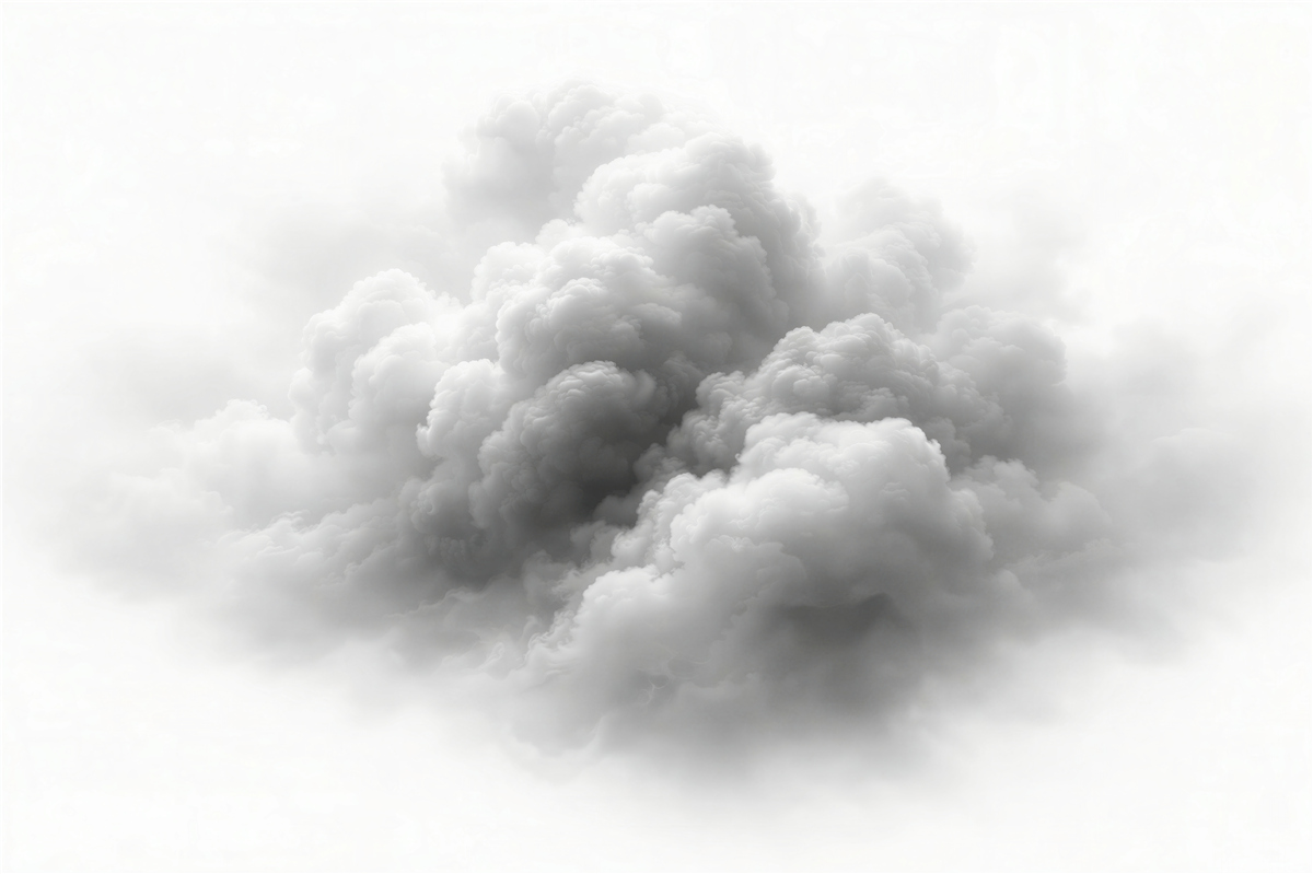 Fototapeten Flauschige Wolke im hellen Raum