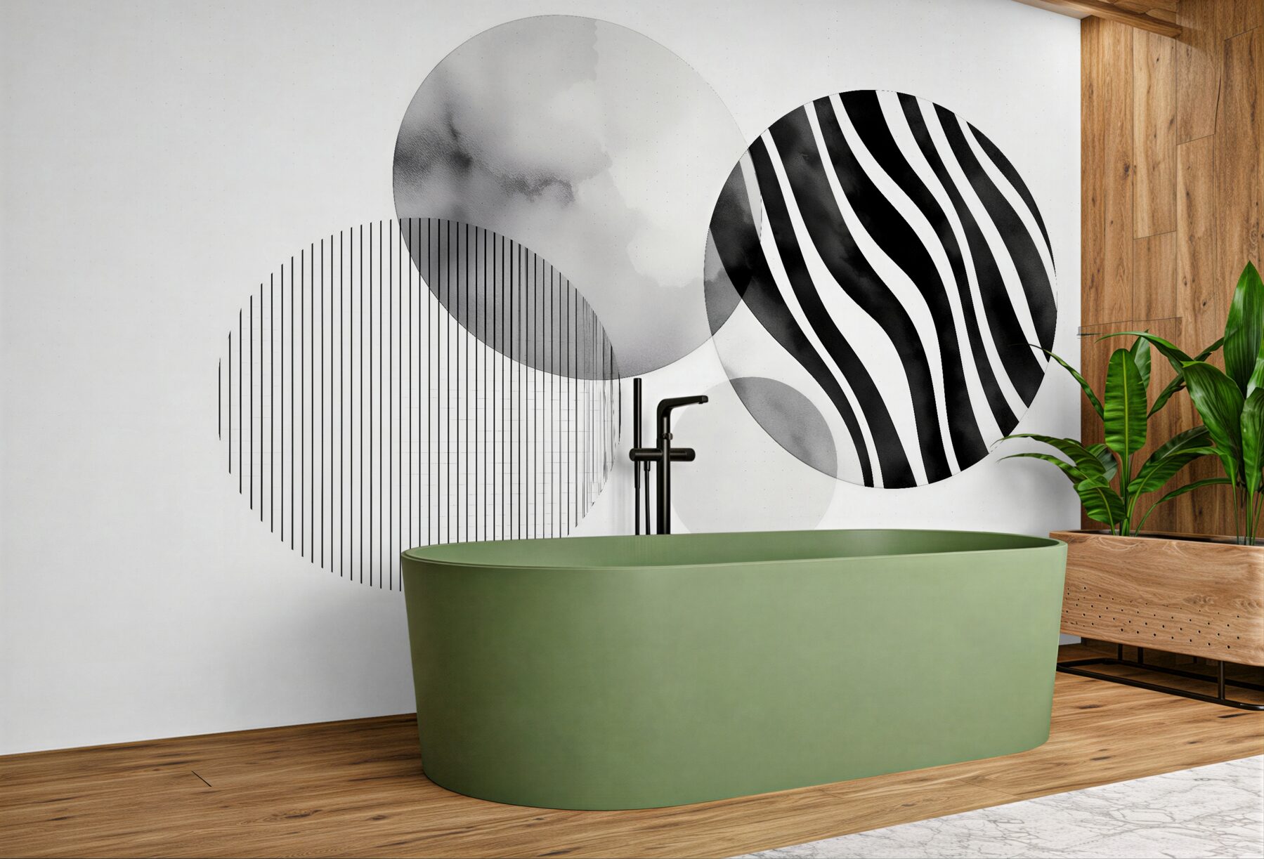 Fototapeten Geometrisches Zebra in Grautönen