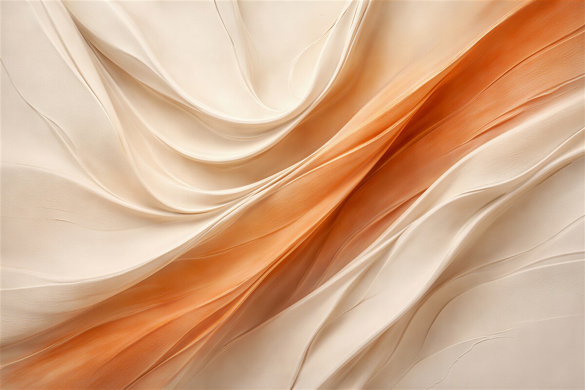 Fototapeten Seidene Welle in Beige