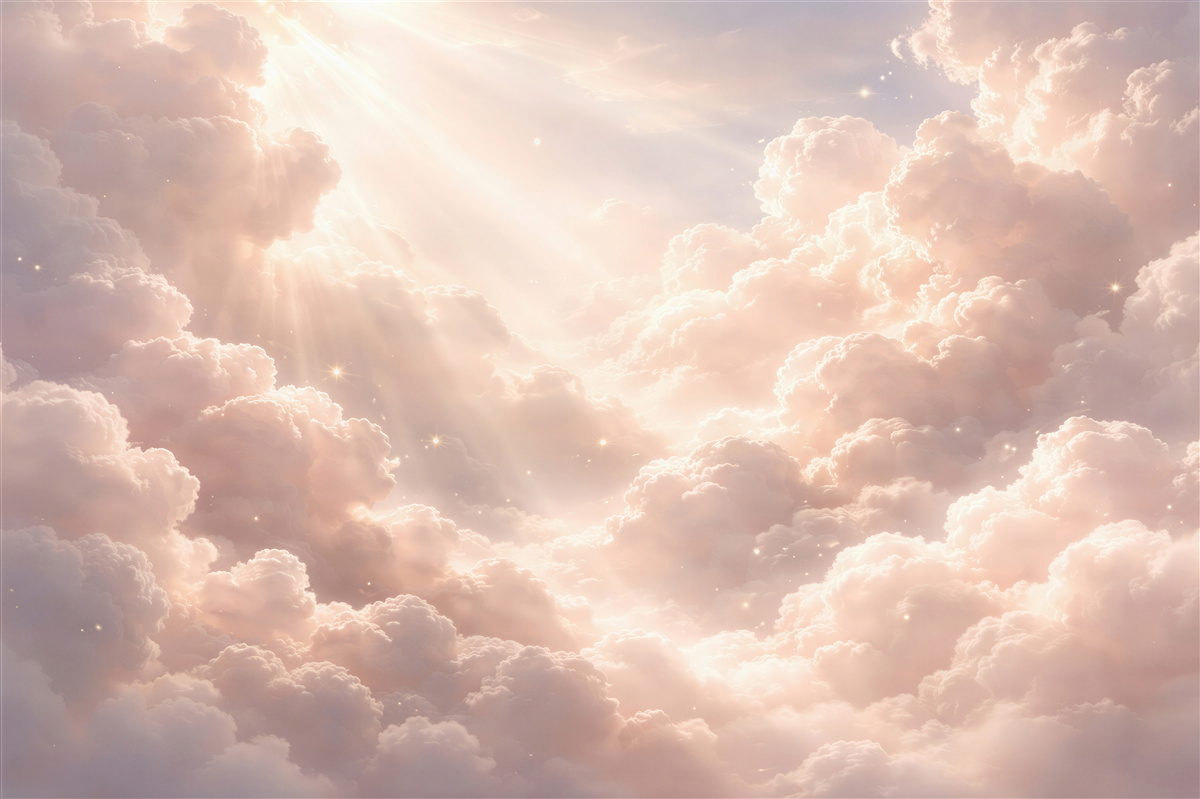 Fototapeten Pastellhimmel mit Licht
