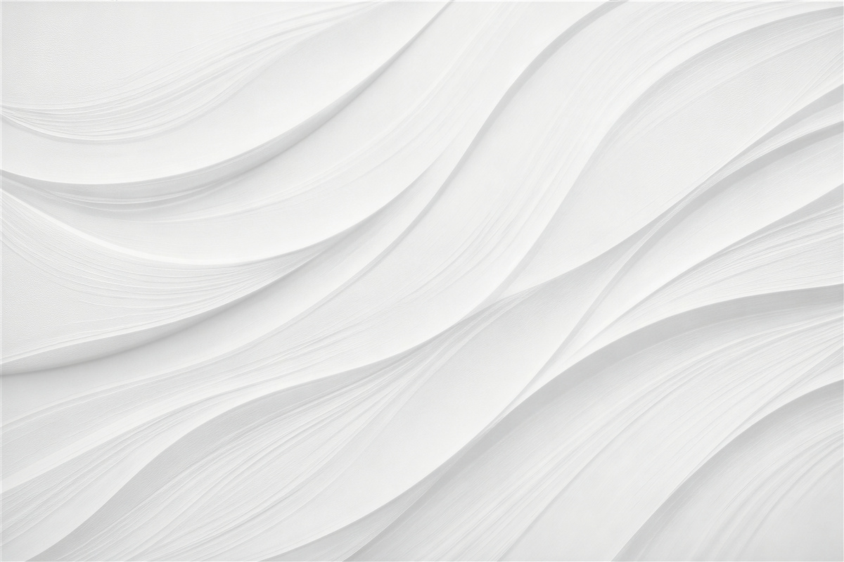 Fototapeten Weiße wellenförmige 3D-Linien