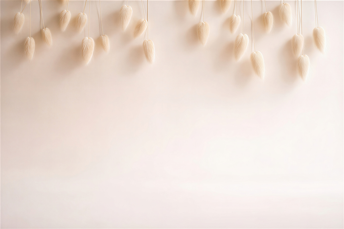 Fototapeten Subtile beige Gräser