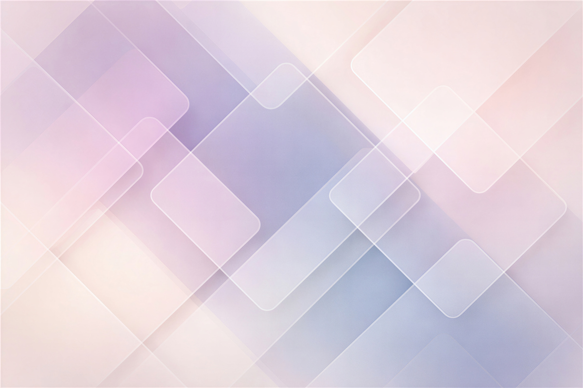 Fototapeten Pastelliger geometrischer Nebelschleier