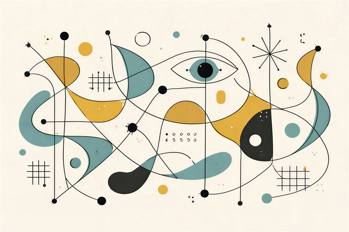 Fototapeten Abstrakte Linien und Formen