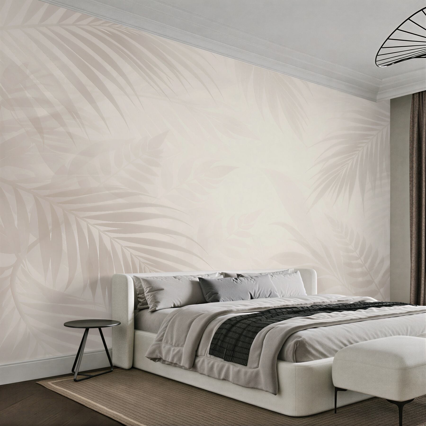 Fototapeten Zarte Palmenschatten