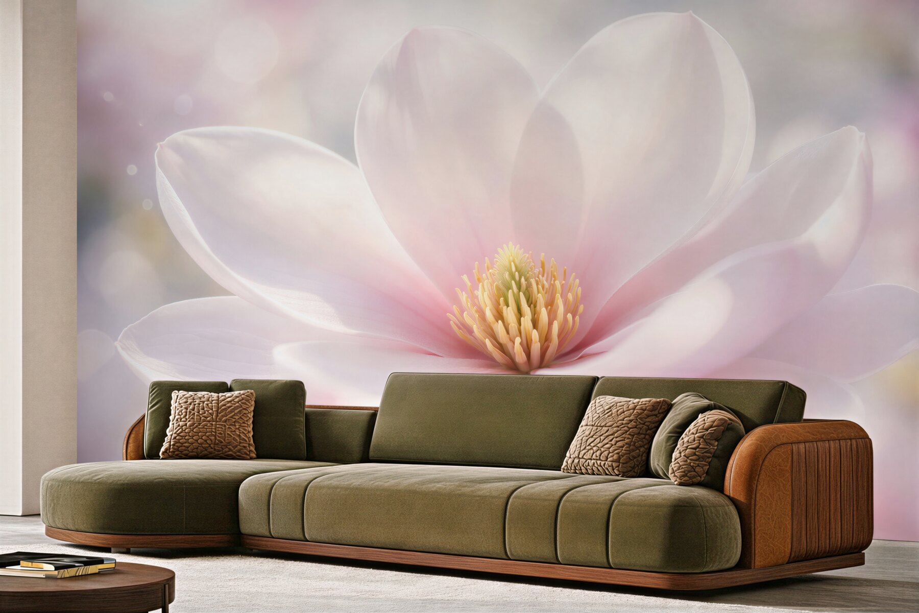 Fototapeten Zarte Magnolie im Glanz