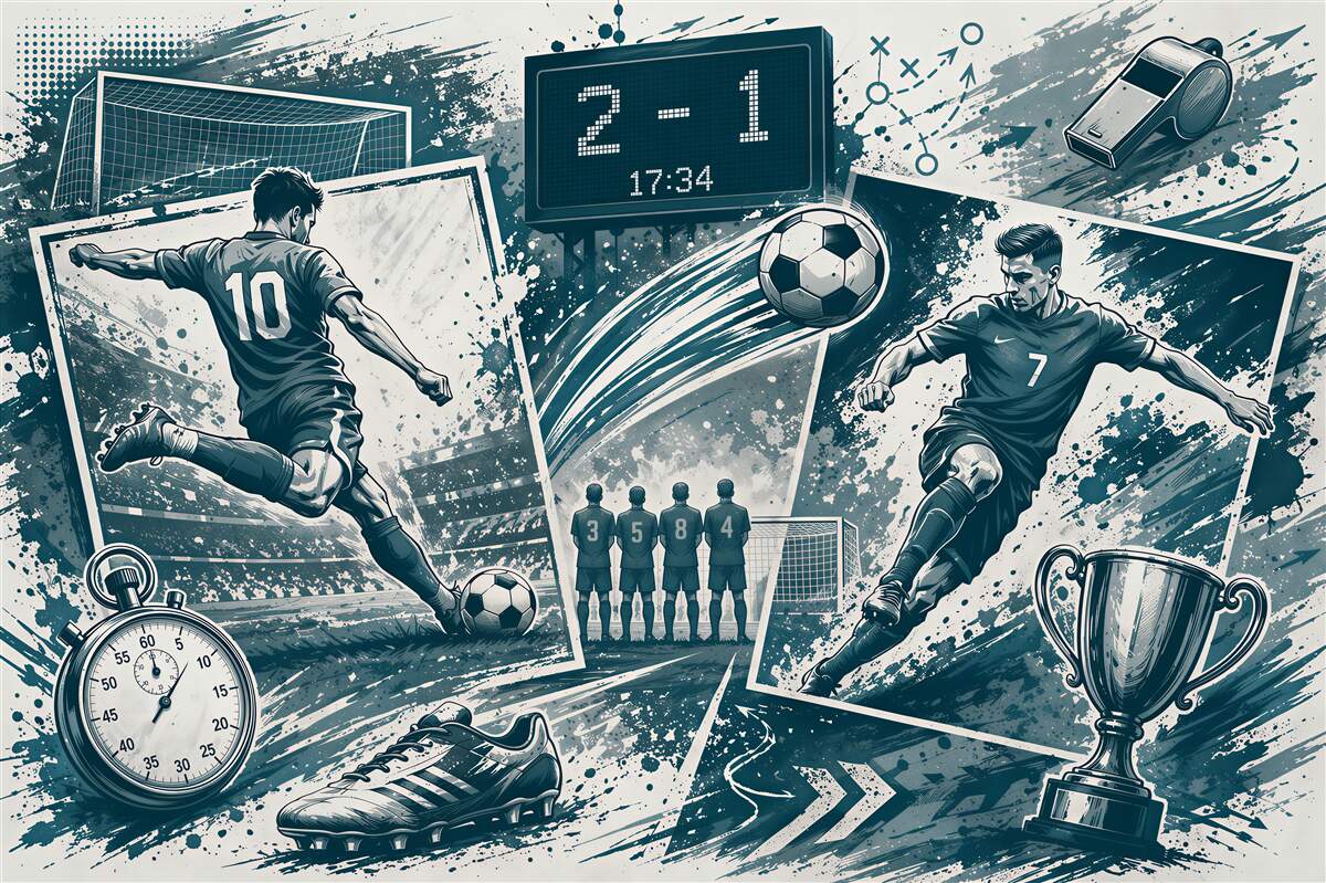Fototapeten Fußballenergie des Spiels