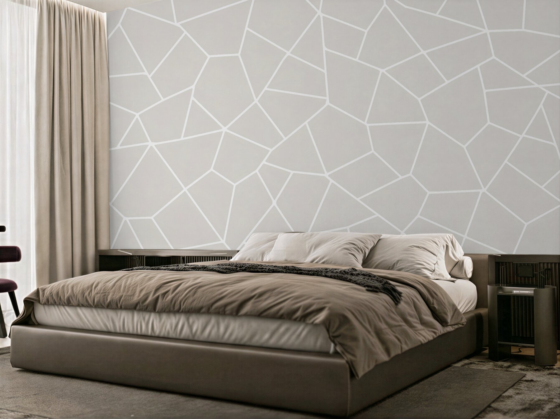 Fototapeten Helles geometrisches Mosaik