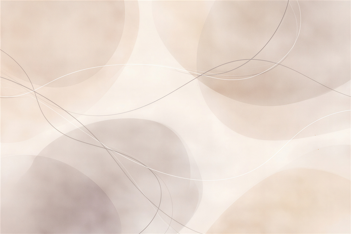 Fototapeten Beige Abstraktion mit Kreisen