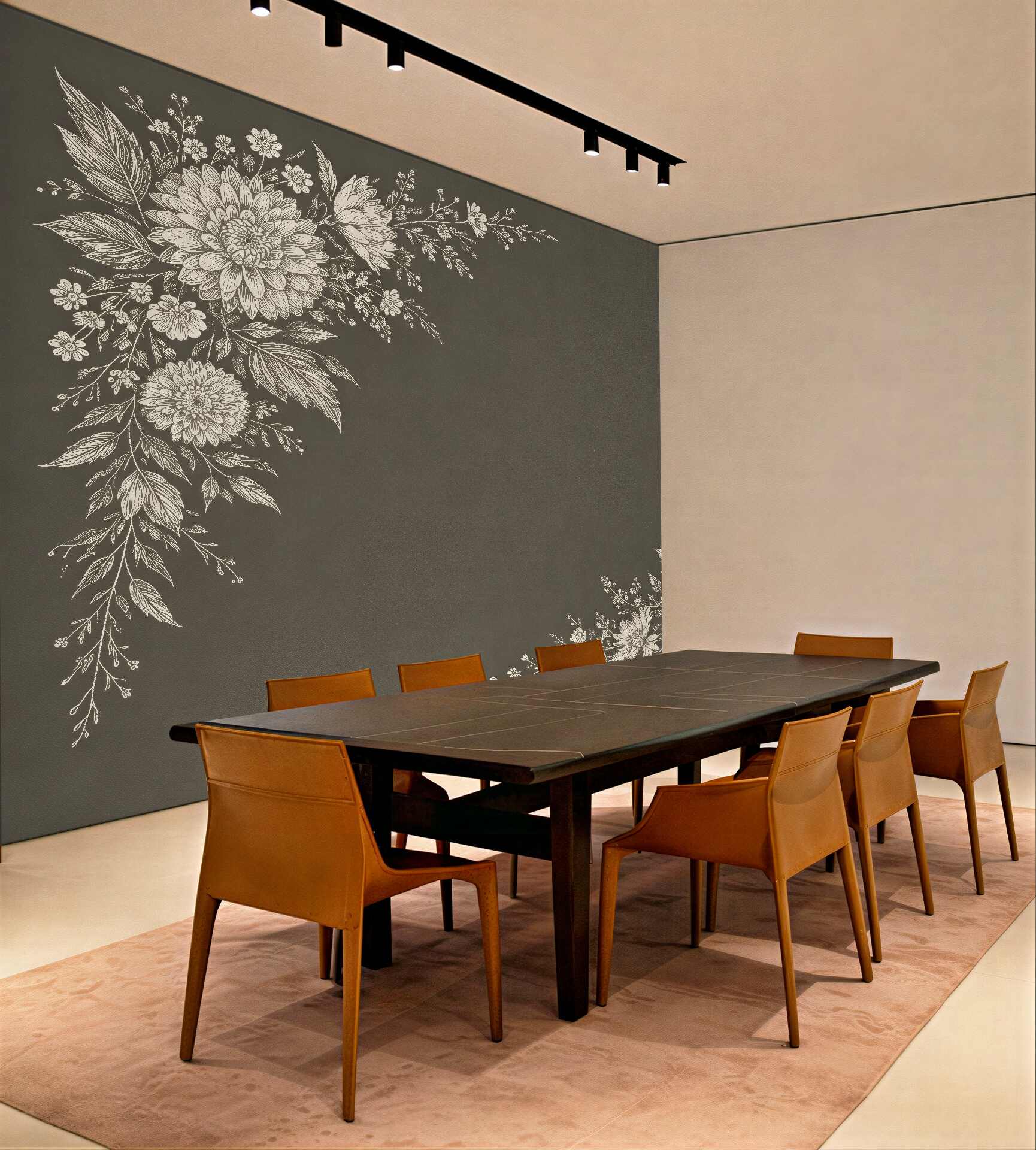 Fototapeten elegante florale Ornamente
