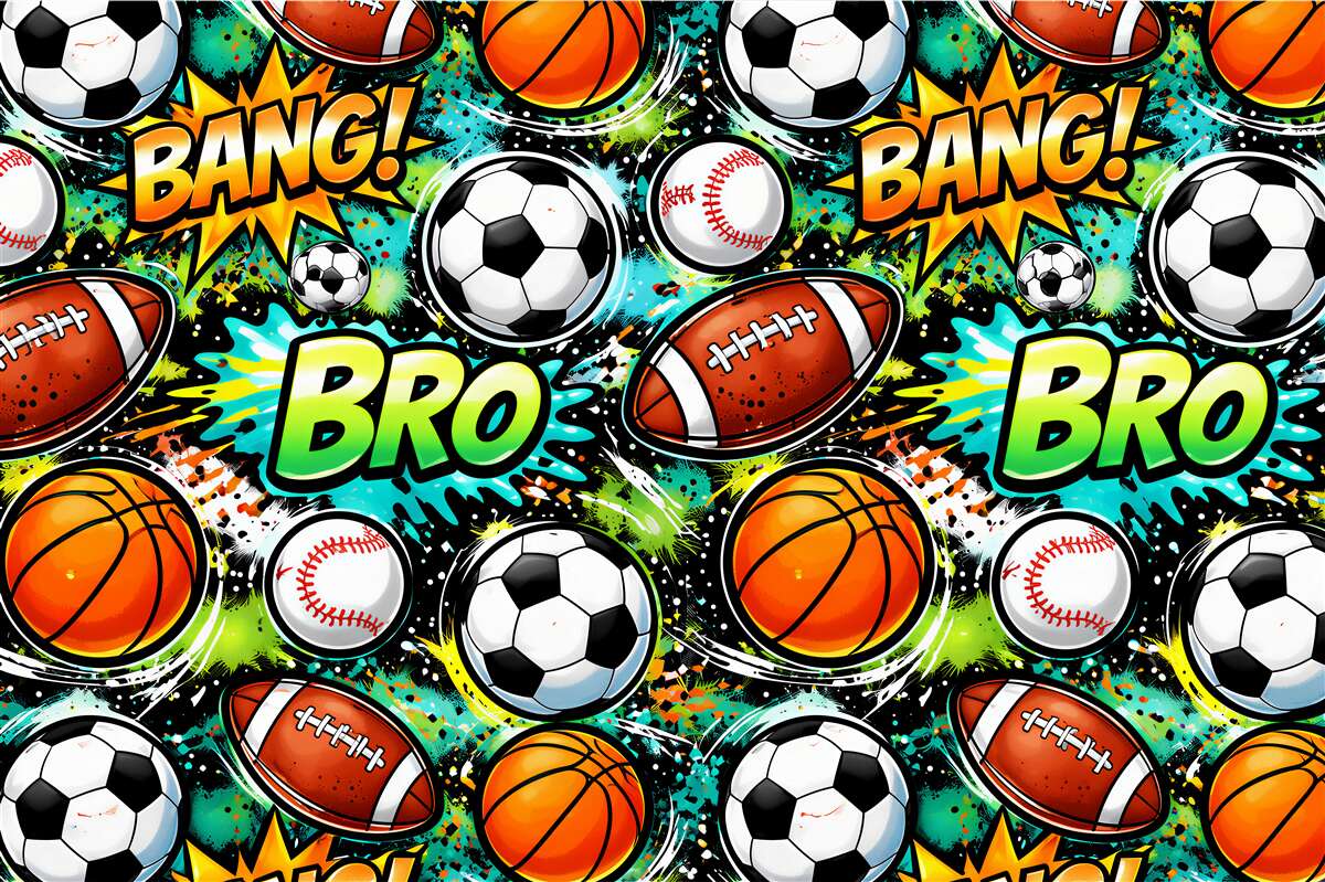 Fototapeten Comic-Welt des Sports