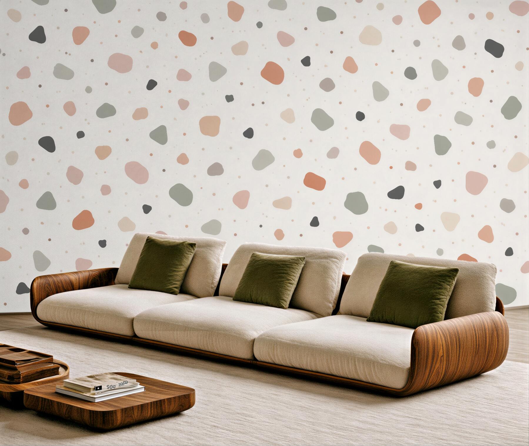 Fototapeten Pastell-Terrazzo minimalistisch