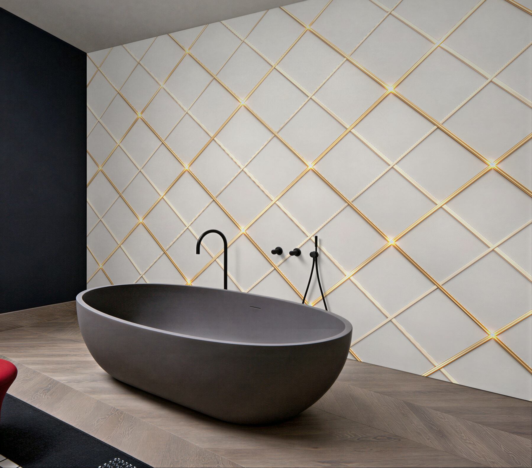 Fototapeten Goldene geometrische Eleganz