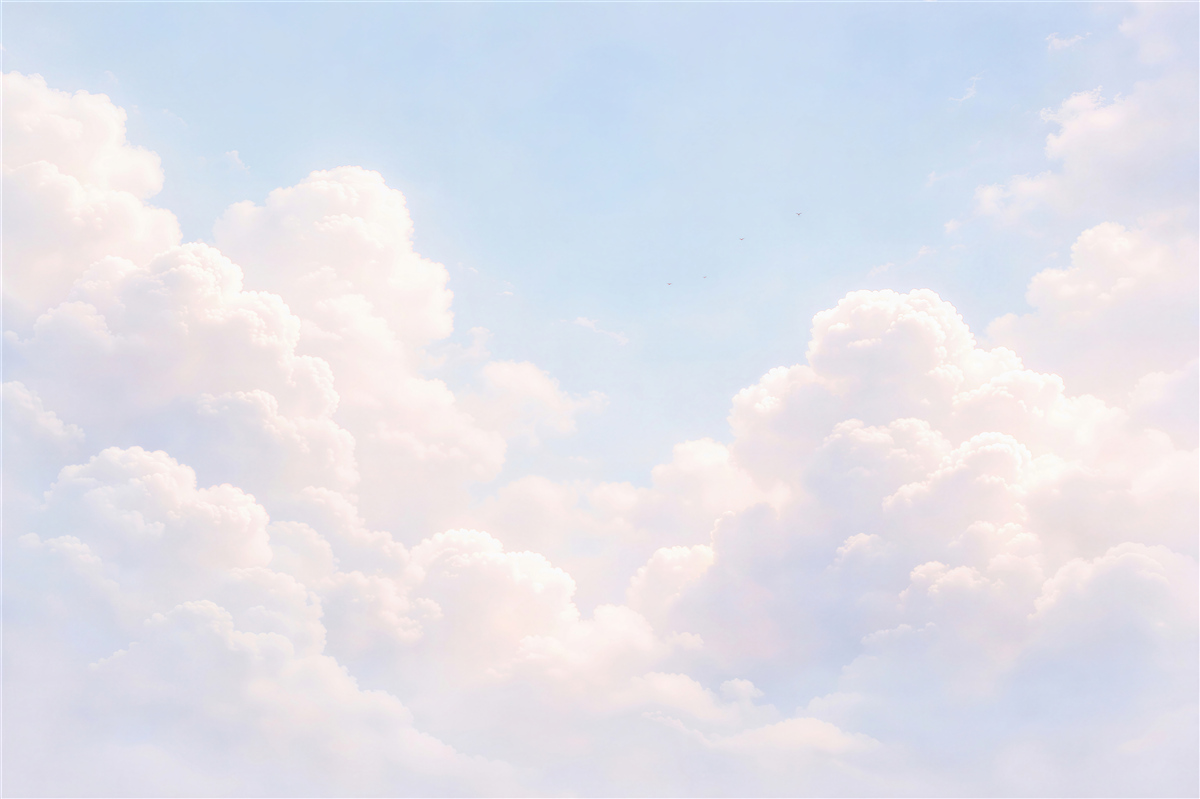 Fototapeten Pastellwolken am Himmel